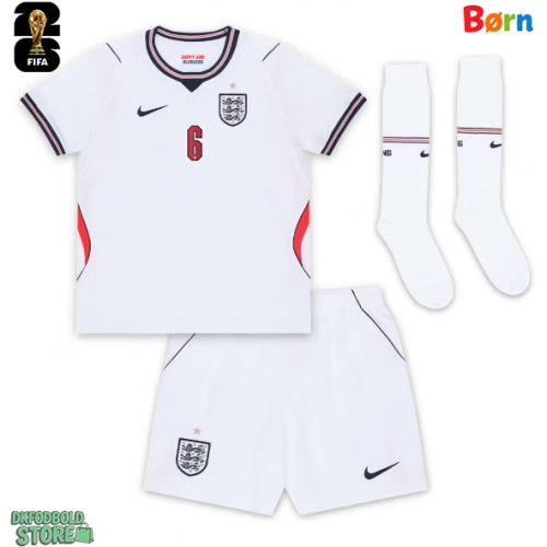 England Marc Guehi #6 Replika Babytøj Hjemmebanesæt Børn VM 2026 Kortærmet (+ Korte bukser)